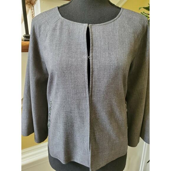 Newport News Size 8 Swing Coat Gray - Picture 1 of 12